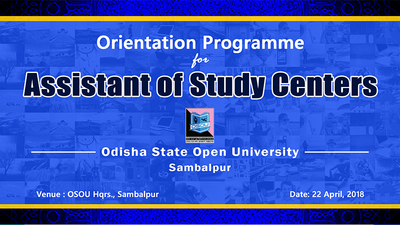 Orientation Programme for Assistants of Study Centres